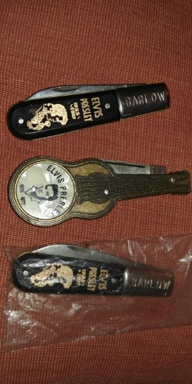 Two new Elvis Presley Barlow knives