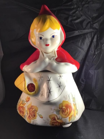 Hull little red riding hood cookie jar.       13