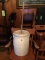 Six gallon crock butter churn with dasher and top