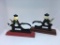 Pr contemporary cast iron nutcrackers