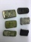 6 antique match safes.