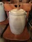 Three gallon butter churn.  Rusted handles