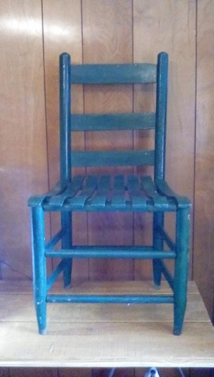 Green Wooden Chair
