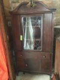 Glass front China cabinet.  33 wide by 67 inches