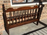 2 wooden full size beds, including rails