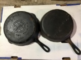 Griswold no 7 and Wagner 0 skillets