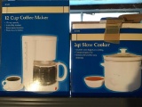 New slow cooker and coffee maker