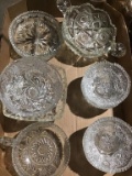 Lot of clear depression glass
