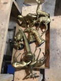 Lot brass animal figures
