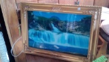 Picture waterfall lighted does work 26x18