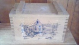 Wooden box w/lid 16x9x10