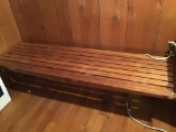 Wooden bench. 60 x 18”. 13 inches tall