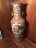36 inch tall oriental floor vase.