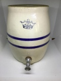 Two gallon crock with spout