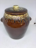 Kathy Kale brown drip cookie jar