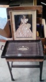 Ribbon Art Lady 11 x 14 frame & tray