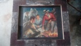 Lone Ranger framed in barn wood 22