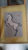 Horse picture Oriental 14 1/2 x 20