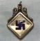 Nazi pendant.   Measures 1 1/4 inches.  Unmarked