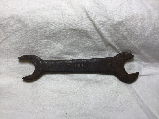 Vintage Ford open end wrench.  Five inches.