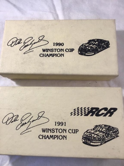 2 Dale Earnhardt 1991 & 1990 Winston Cup knives.