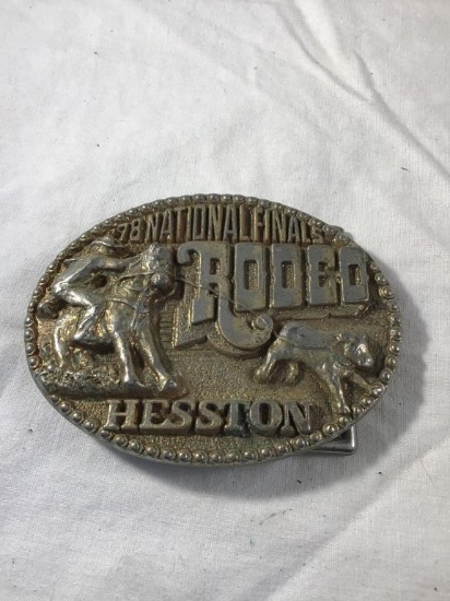 1978 Heston Rodeo belt buckle
