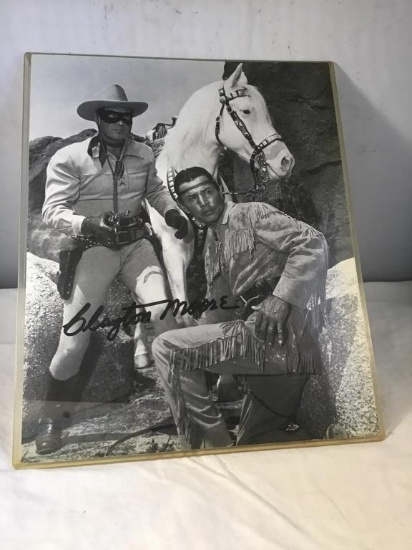 8 x 10 b&w photo.  Lone Ranger, Clayton Moore