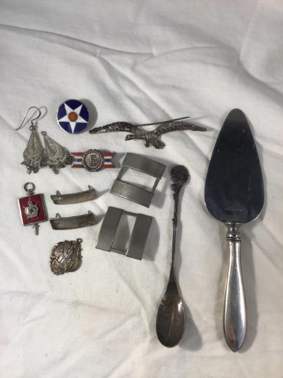 Lot sterling silver items