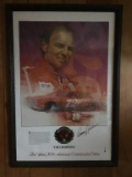 SIGNED BENNY PARSONS POSTER - 26 X 36