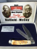 Hatfield McCoy knife, Wild Bill Hickok knife.