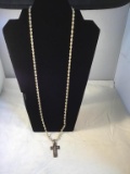 Sterling necklaces and crosses