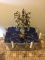 Crystal chandelier.  Lot of two.  With prisms