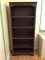 6 ft tall mahogany bookcase with adjustable