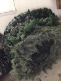 Four extra large Christmas wreaths
