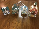 Dept 56, Lefton Christmas village houses.  One is