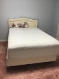 Full bed with padded Hollywood headboard