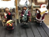 Byers Christmas characters.  In boxes