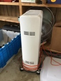 Oil filled heater and fan