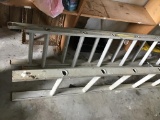 Aluminum extension ladder.  16 ft.  Extra piece.