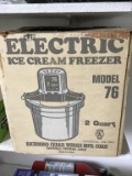 Electric ice cream freezer