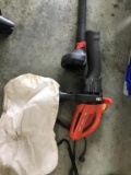 Black and Decker blow and vac.  With bagger