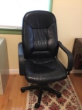 Leather desk chair.  Sustainable German pneumatic