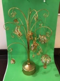 Rotating ornament tree with 7 Austrian crystal