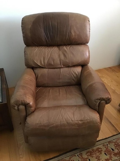 Lazy boy leather rocker recliner.  Swivel rocker.