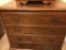 4 drawer Chippendale chest.  28 tall x 33 wide.