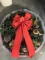 Wreath with red bow