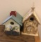 Birdhouses.  Church is handmade