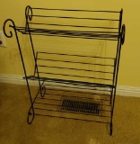 Metal book rack