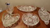 Fancy glass serving dishes.  Marquis Waterford