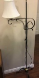 Wrought iron floor lamp